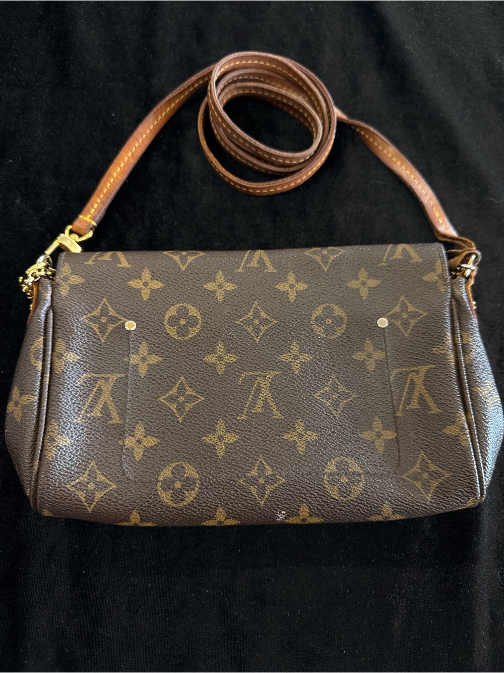 Louis Vuitton Monogram Canvas Crossbody in Brown with Gold Hardware - Picture 5 of 15